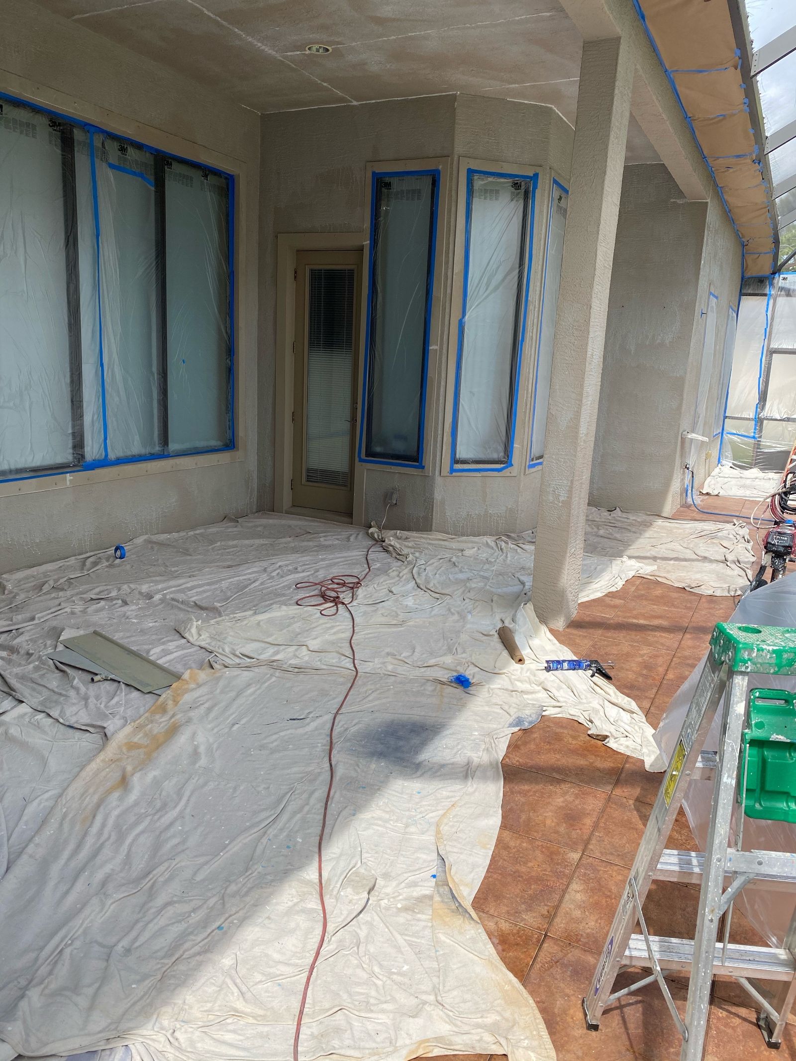 Preparation for an exterior painting