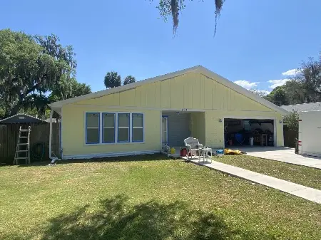 Completed home exterior painting